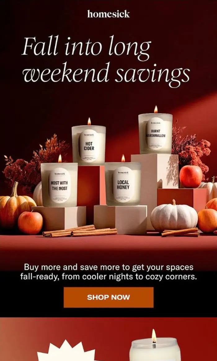 Homesick: New season, new savings 😍