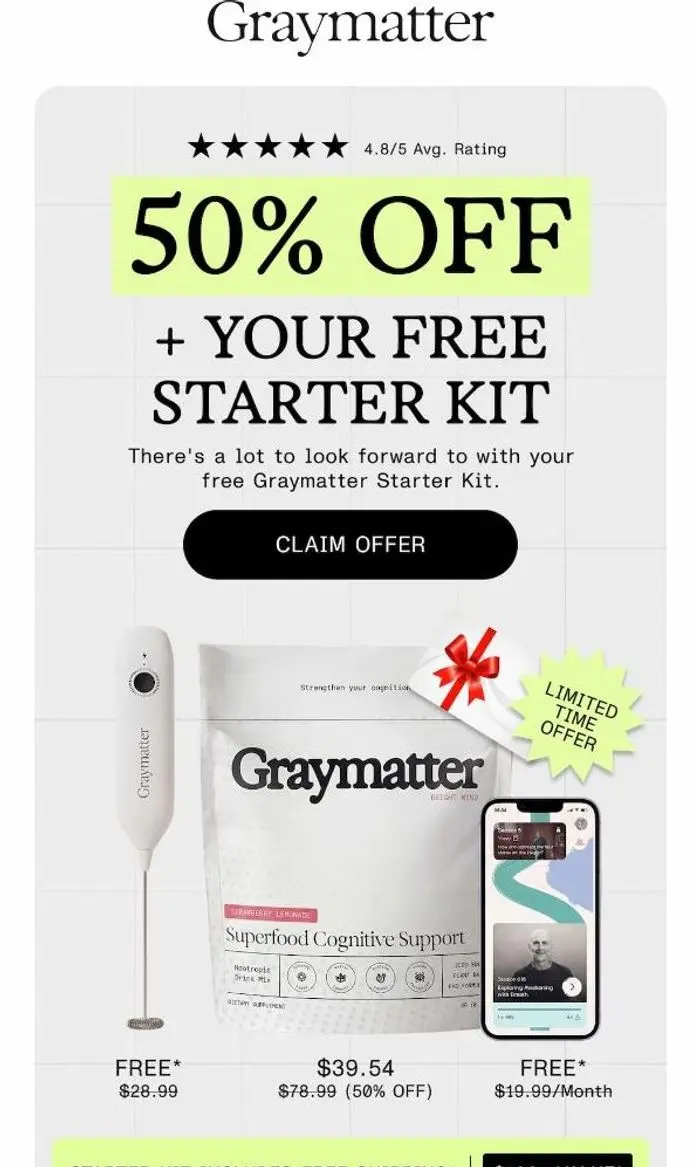Graymatter Labs: Welcome - 50% off Inside