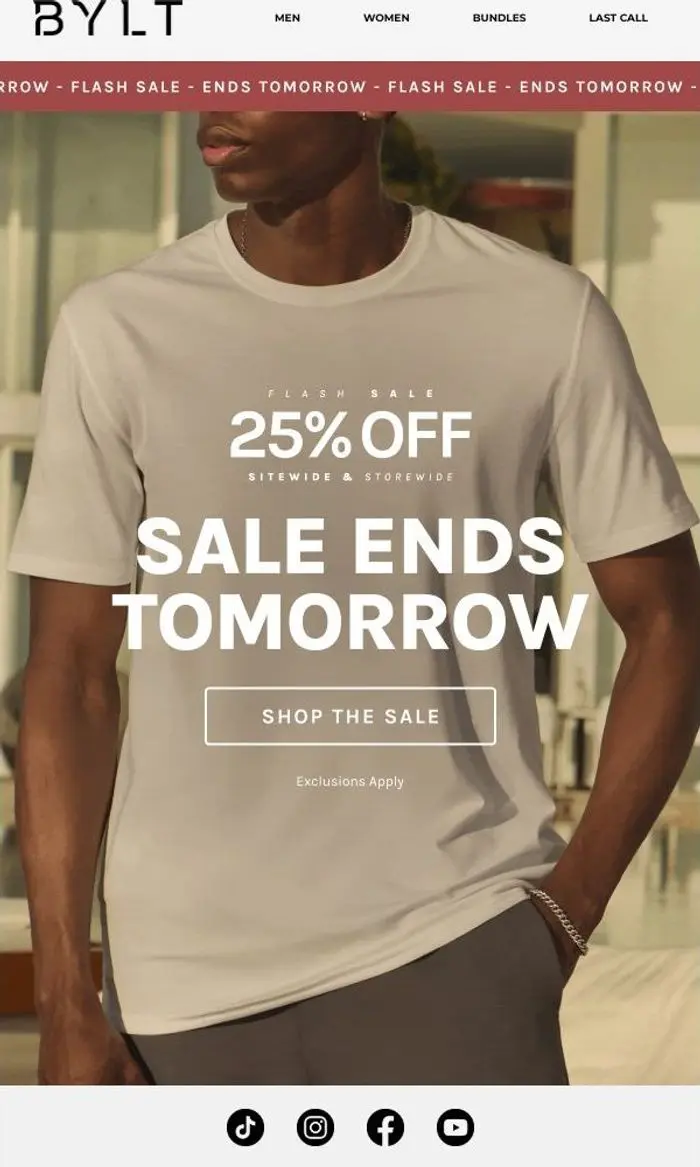 BYLT: 25% OFF Ends Tomorrow 👀