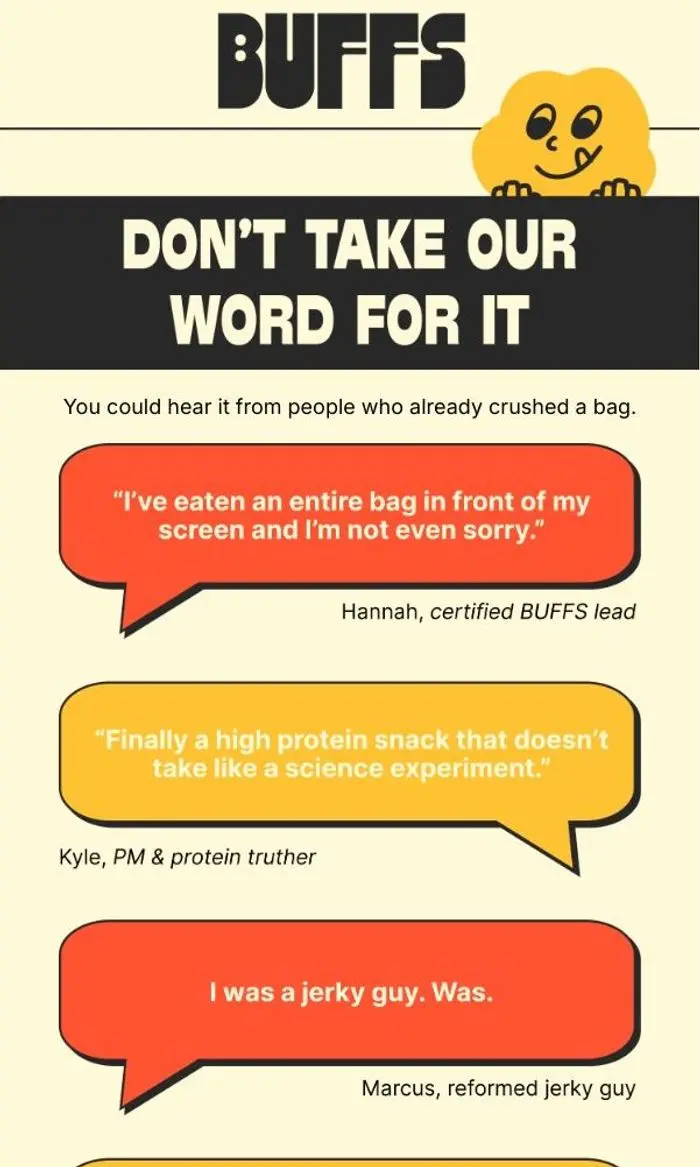 BUFFS: Don't take our word for it