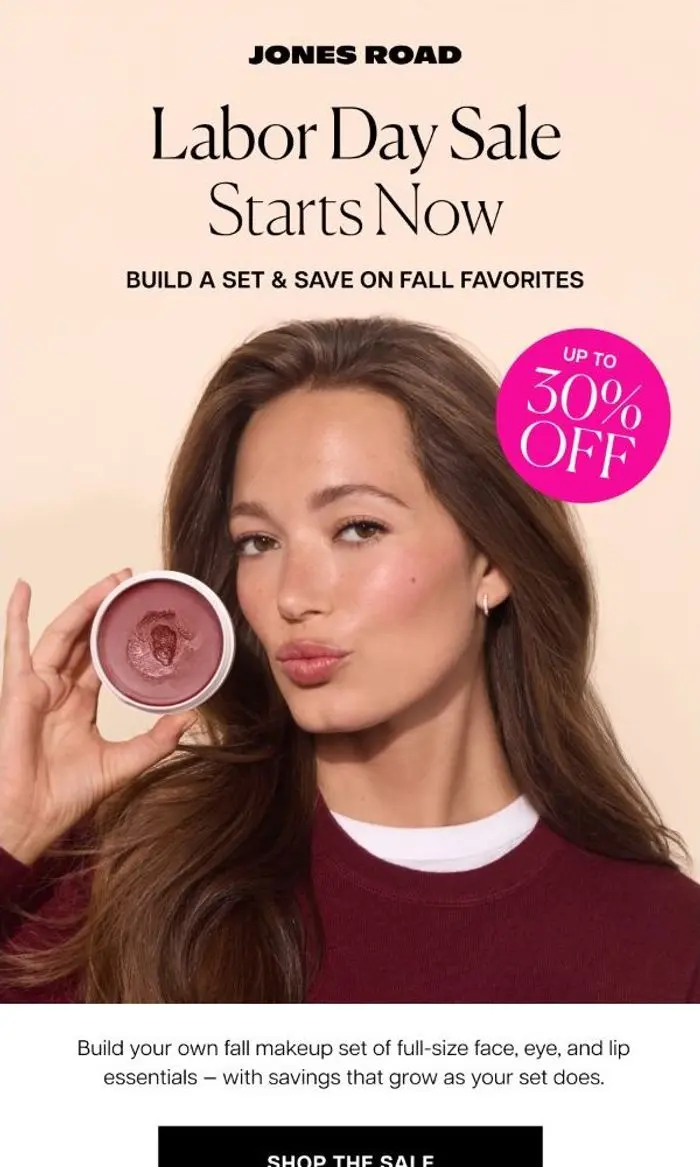 Jones Road Beauty: Labor Day Sale Starts NOW