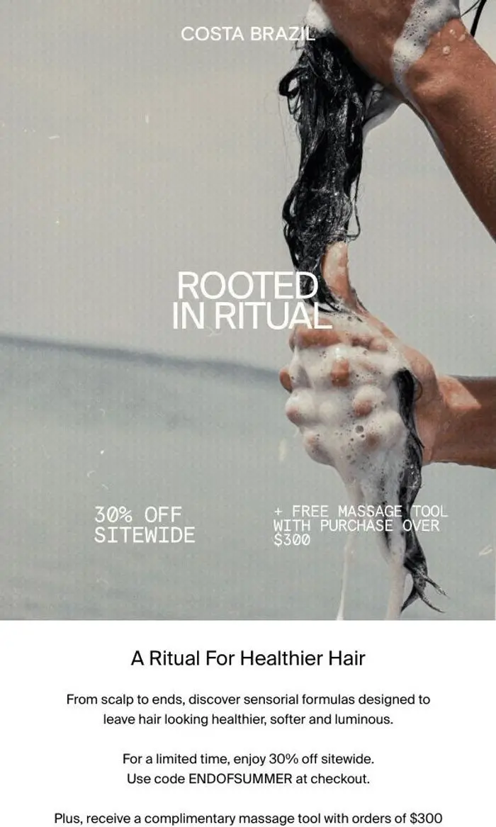 Costa Brazil: Your Hair Ritual, 30% Off