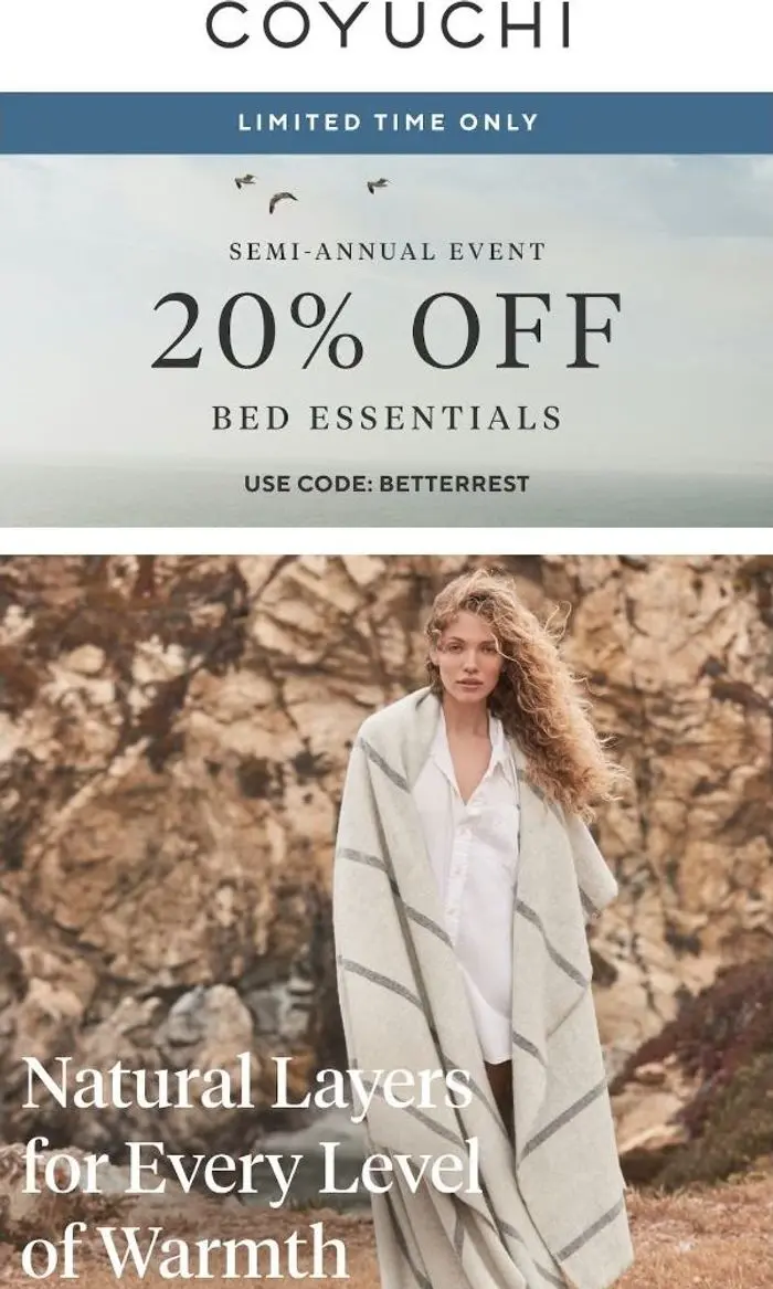C O Y U C H I: Luxurious, Warm, 100% Natural: New Blankets