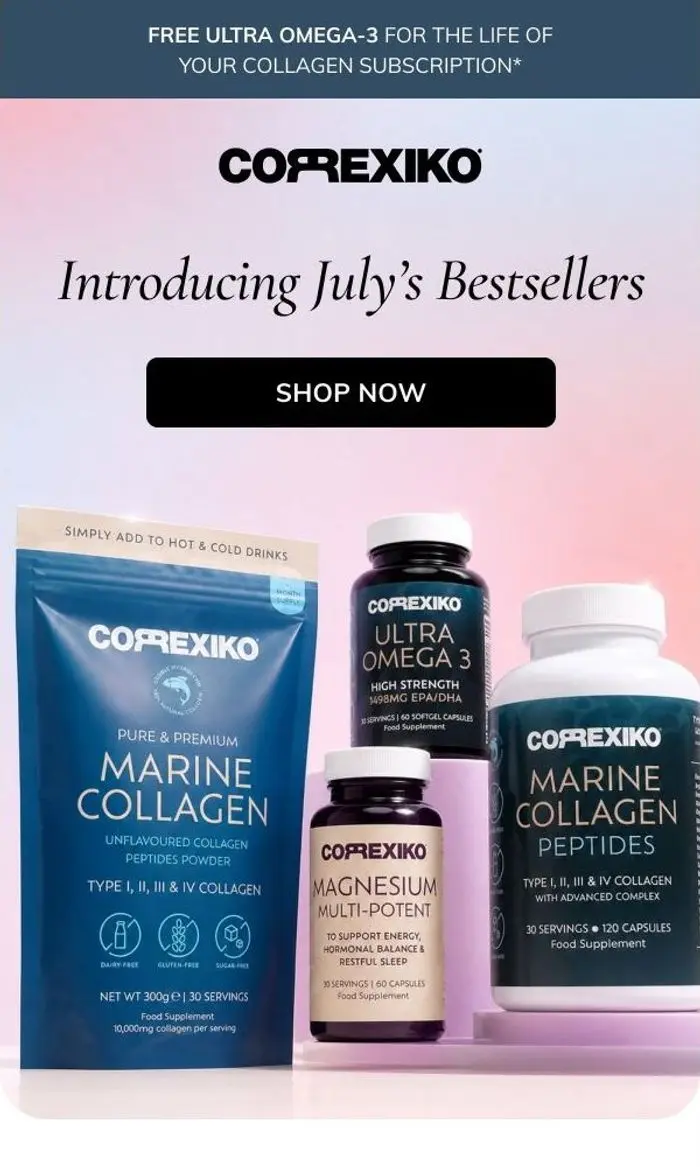 CORREXIKO: Our 4 most reordered products this month