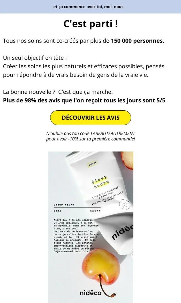Amélie Nideco: Notre histoire ensemble commence