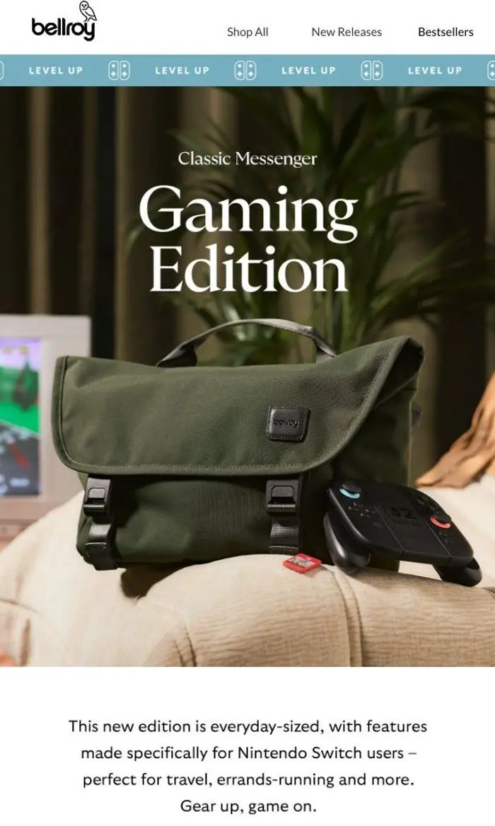 Bellroy: The Classic Messenger has had a gaming upgrade