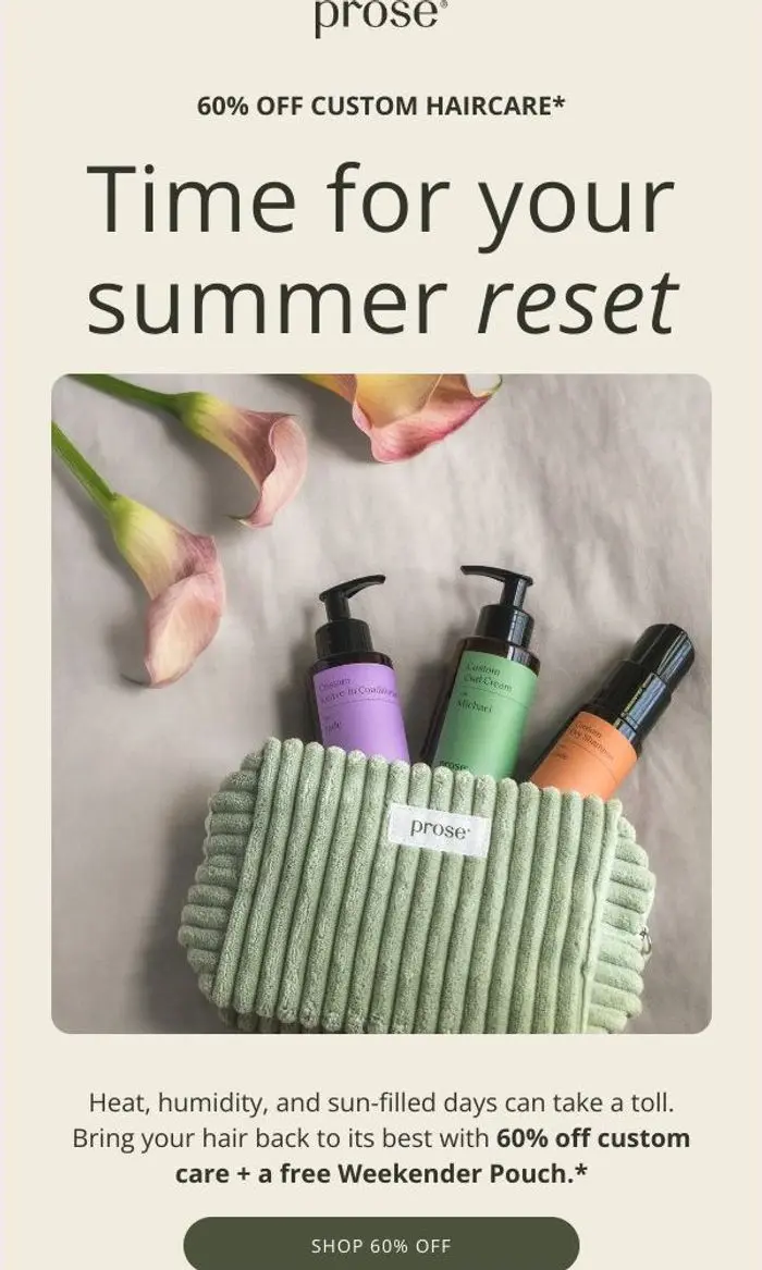 Prose: Time for your summer reset, nik