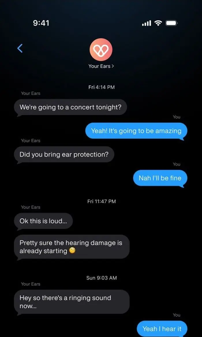 Hears Earplugs: Your ears texted you 💬