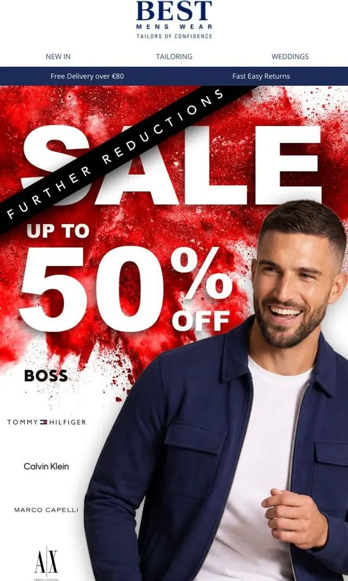 Best Menswear: Further Reductions Have Landed Up to 50% Off!