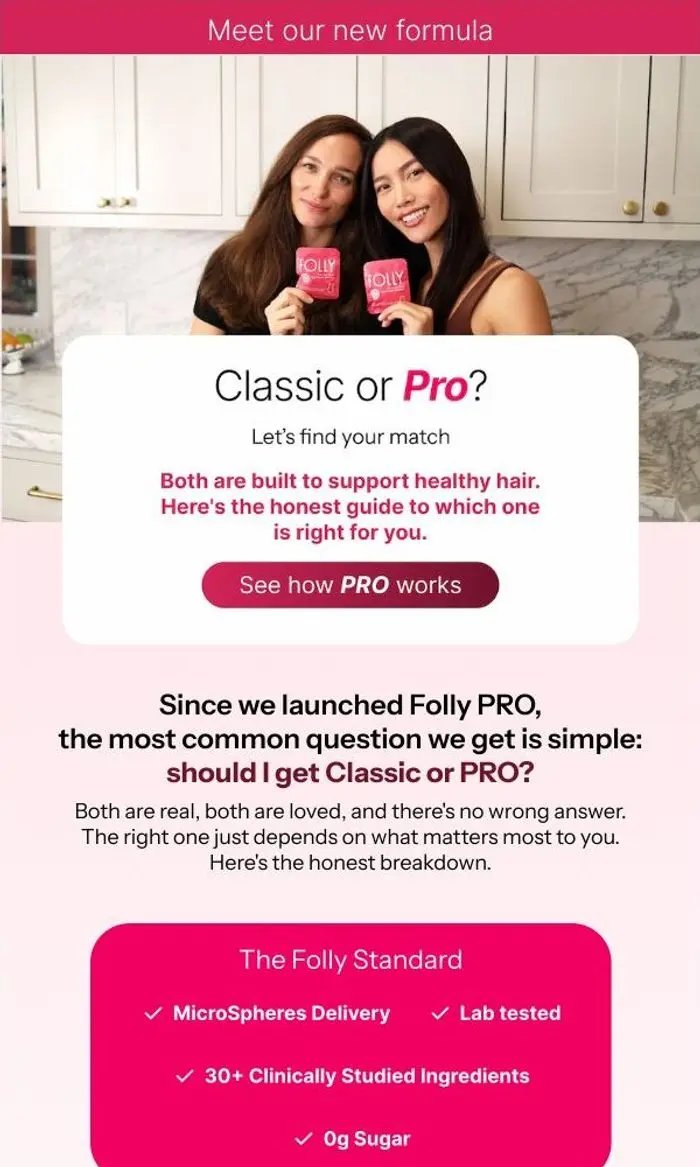 Folly: Folly Classic or Folly PRO❓ Here's how to choose. 👉