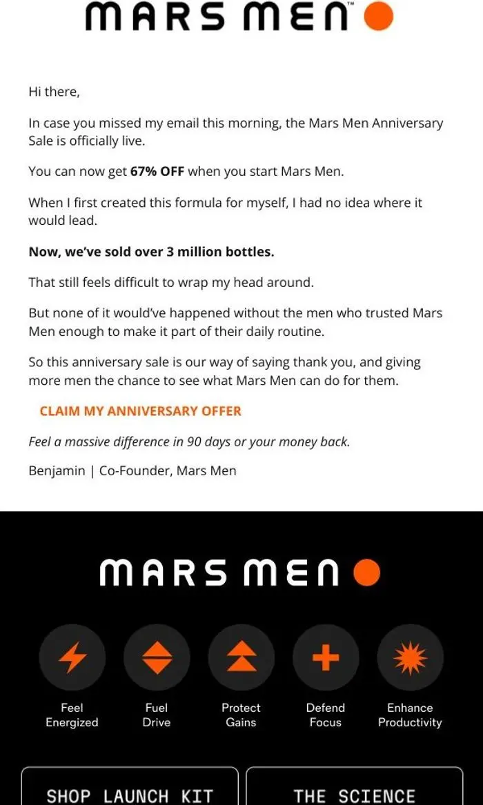 Mars Men: Your Mars Men Anniversary Gift Is Here