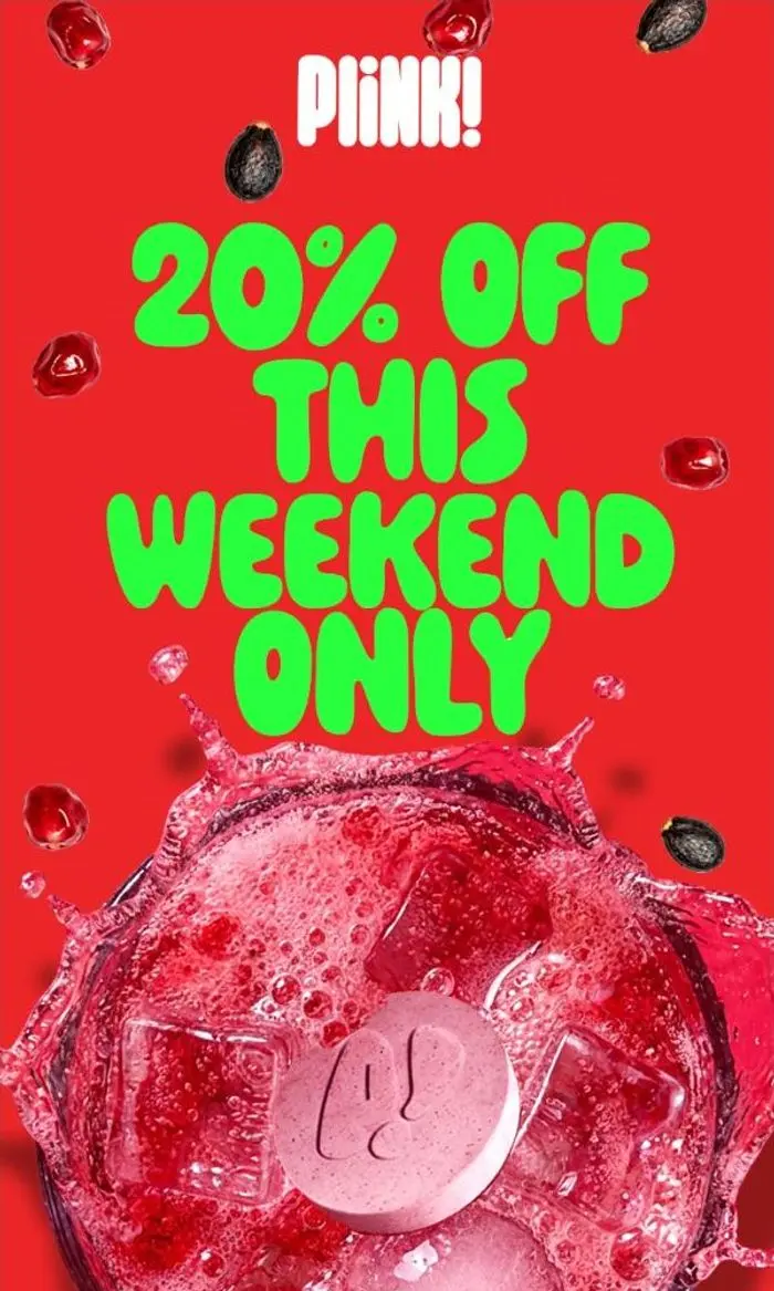 Plink!: 20% off Watermelon and Pomegranate 🎉
