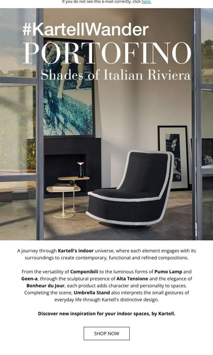 Kartell: Kartell Wander: new indoor scenarios