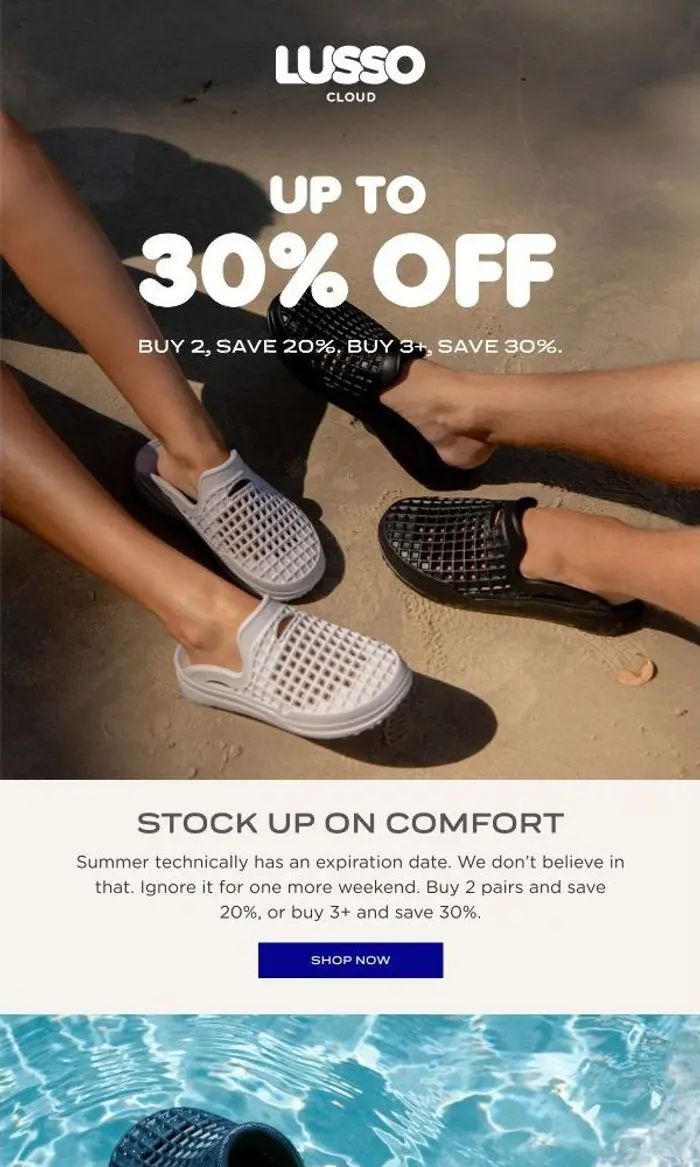 Lusso Cloud: STOCK UP ON COMFORT