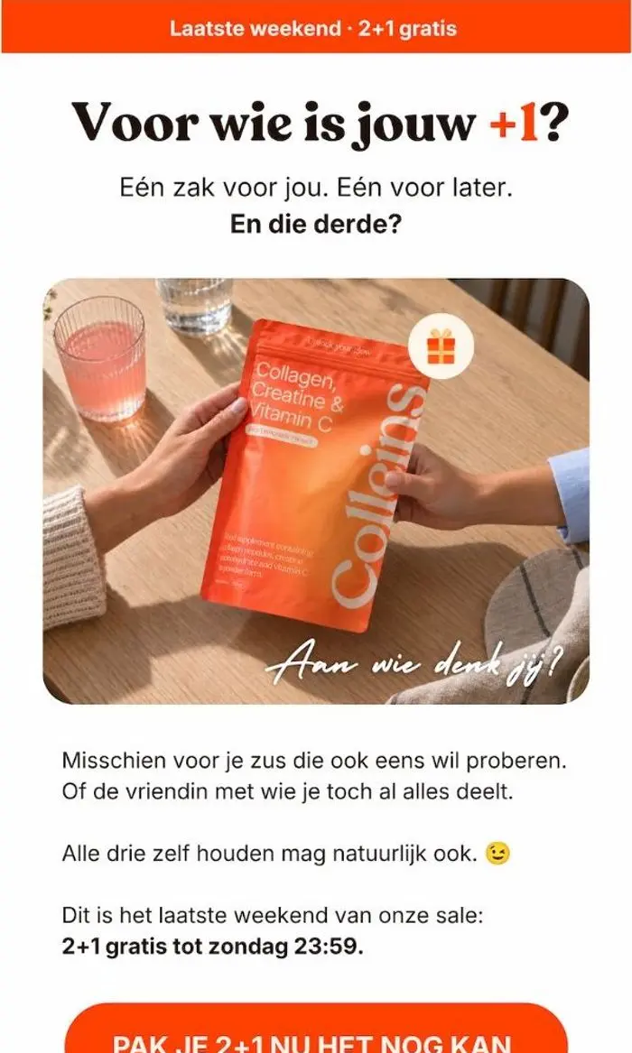 Colleins: Voor wie is jouw +1? 💌