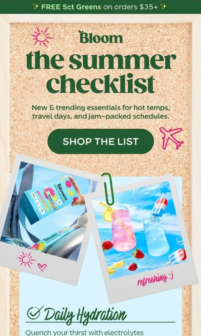 Bloom Nutrition: Add these to your list, ASAP  ✍️