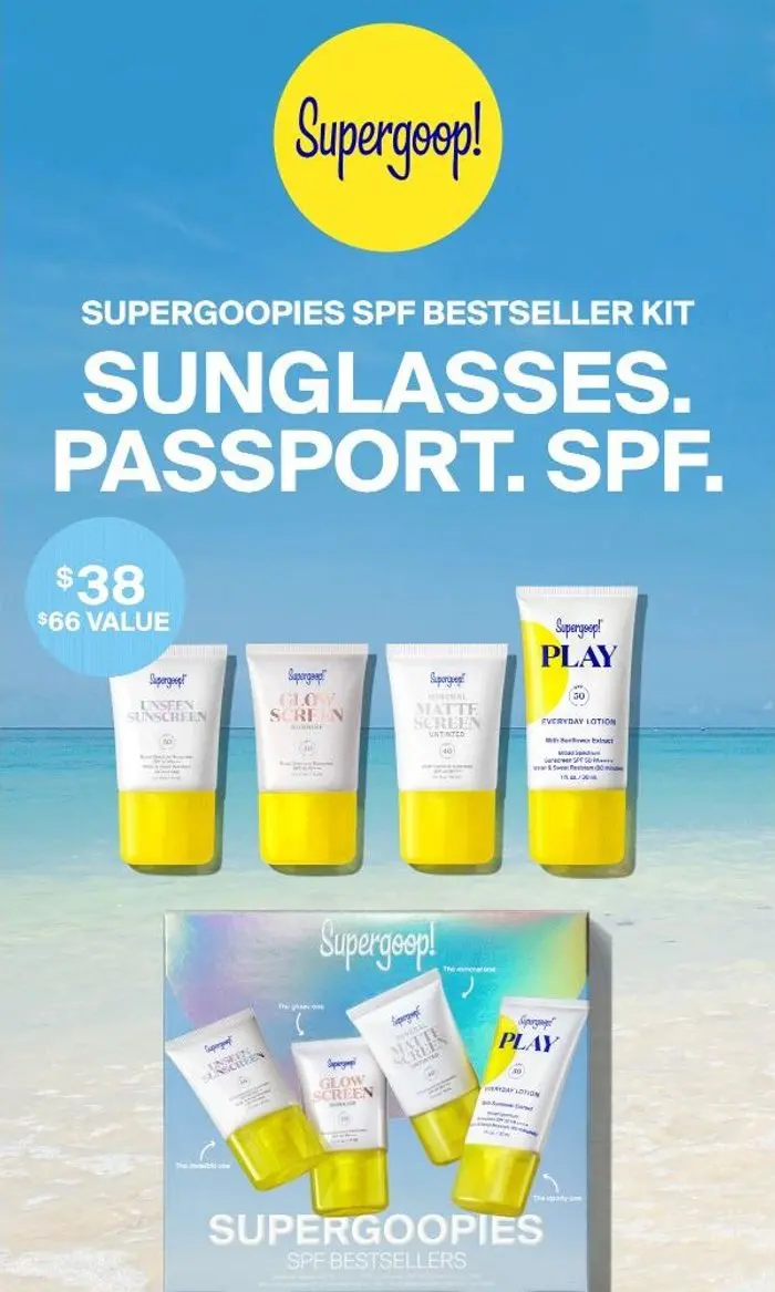 Supergoop!: Your summer trip packing list needs more SPF ☀️