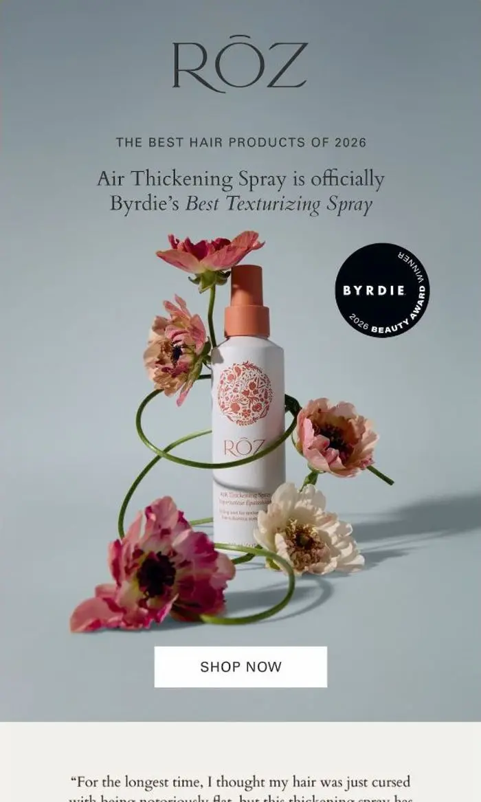 RŌZ Hair: The best texturizing spray. Officially.