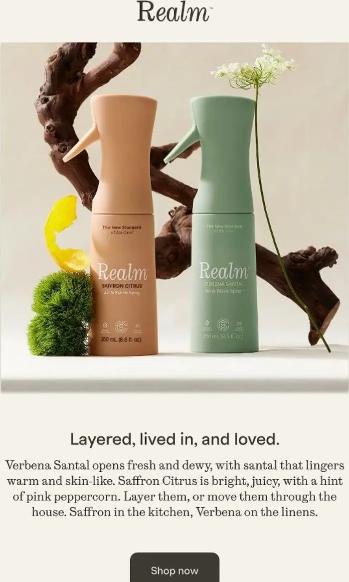 Realm: Want to know our top 🤍 scents?