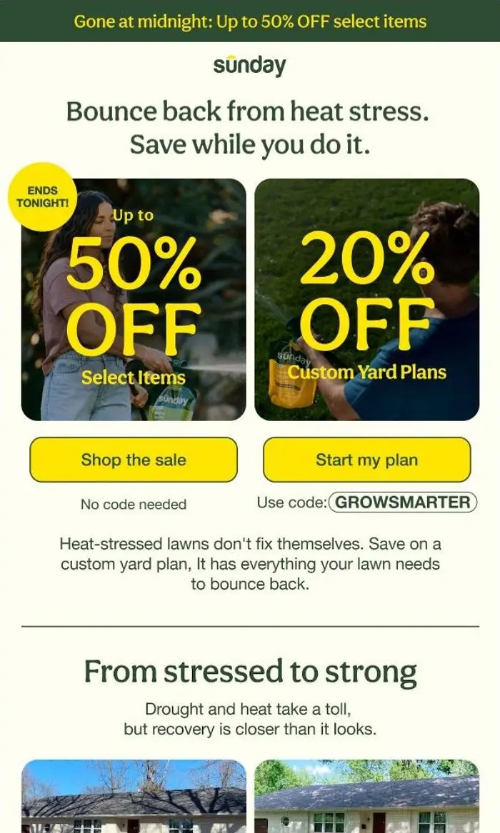 Sunday: Last Chance for Up to 50% OFF