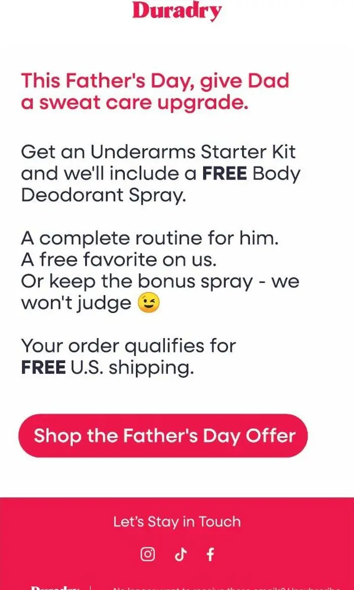 Duradry: Father’s Day solved ✔