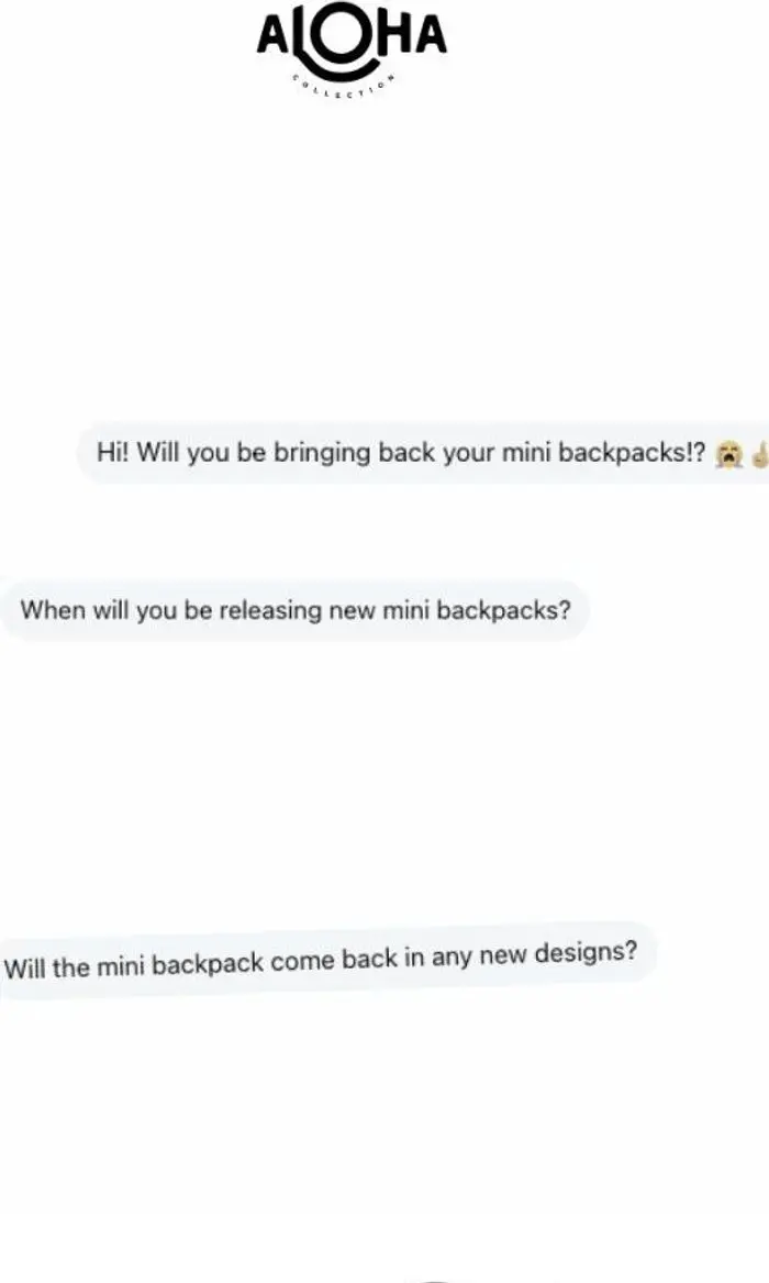 ALOHA Collection: Mini Backpacks Are Back!