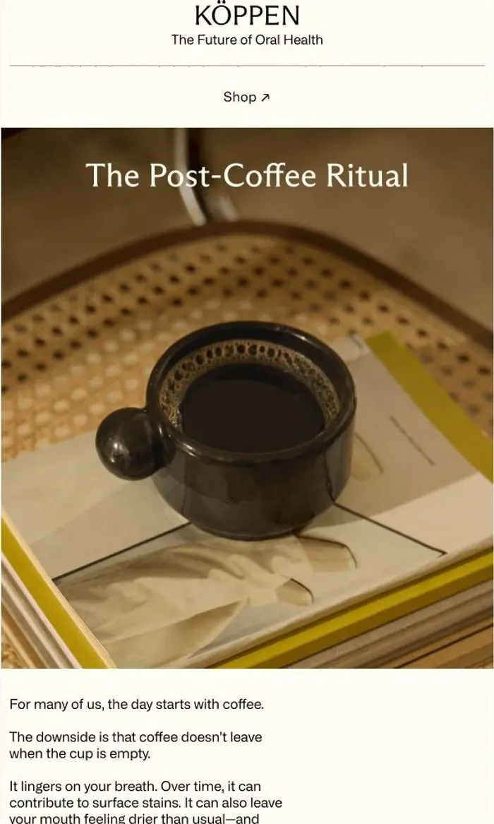 KÖPPEN: Have you tried this after your coffee?