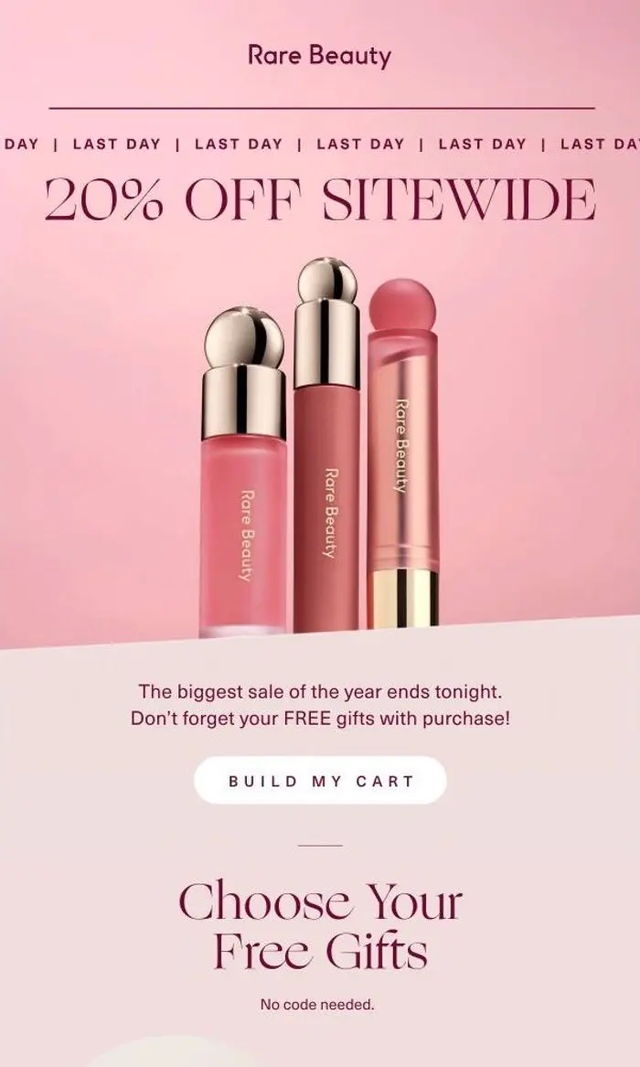 Rare Beauty: Last day‼️ 20% off Friends & Family