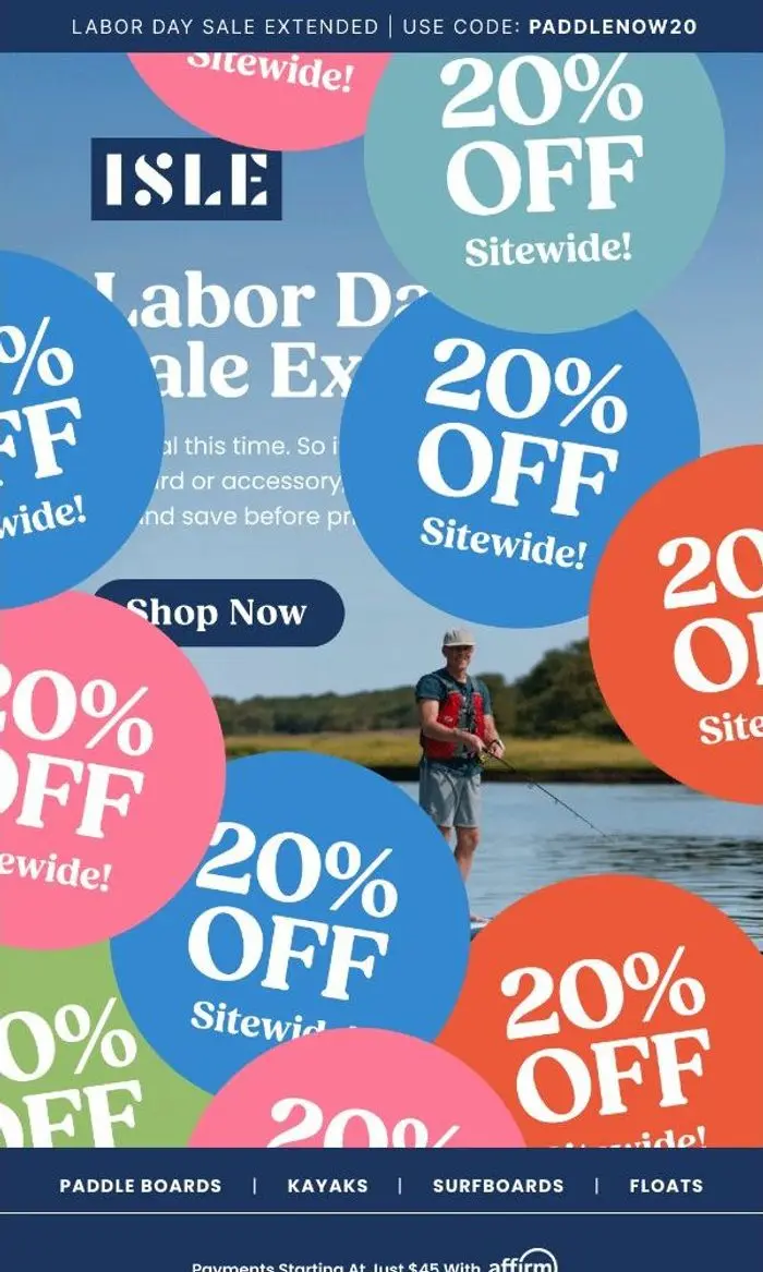 ISLE: Extend 20% Off! ⏰
