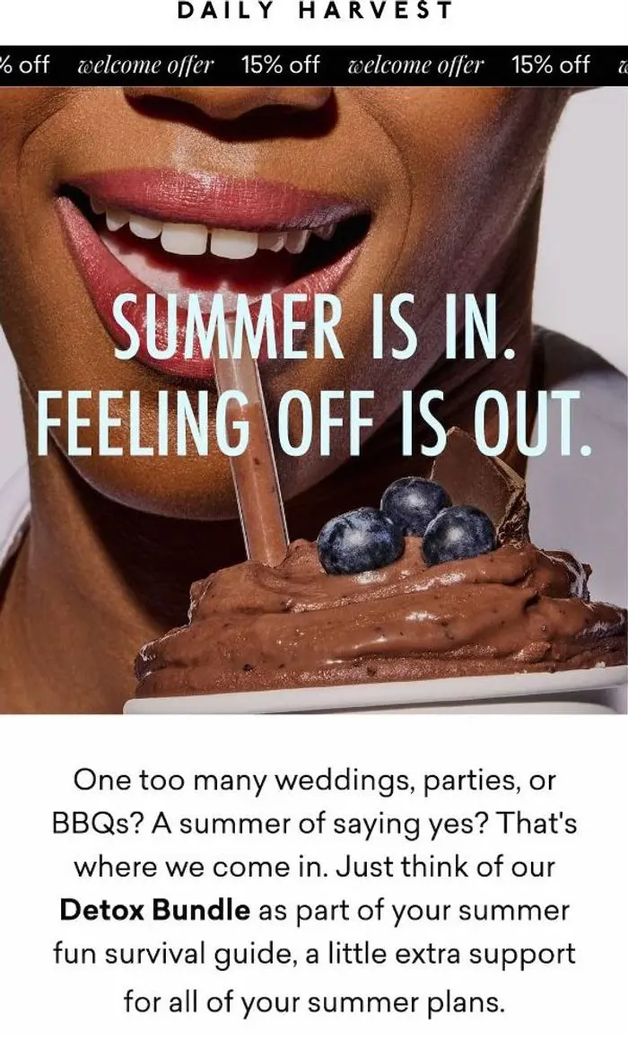 Daily Harvest: Need a summer reset?