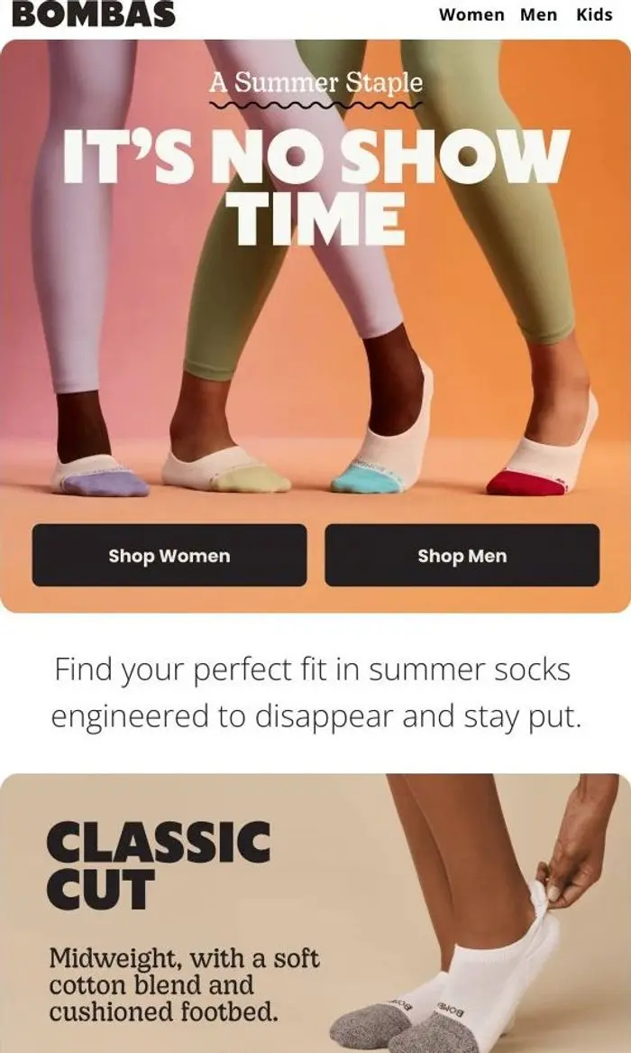 Bombas: No Shows: Summer’s Favorite Sock