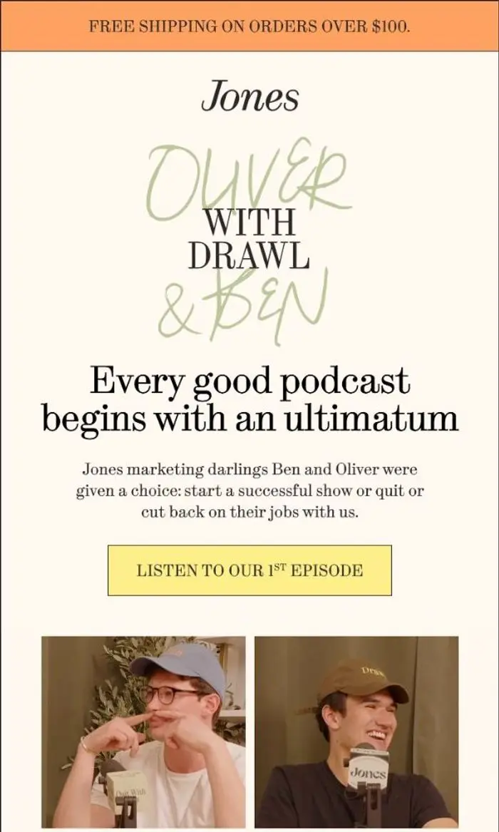 Jones: "Start a podcast or quit your job"