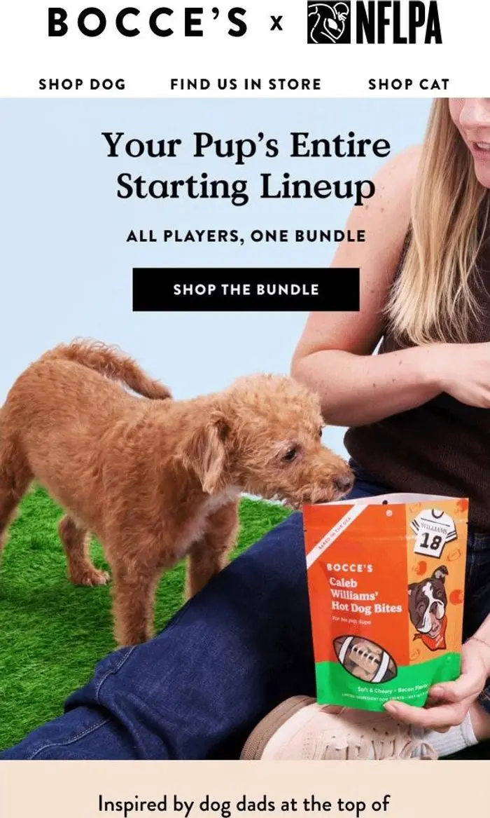Bocce's Bakery: Your pup’s dream team is here 🏈🐶
