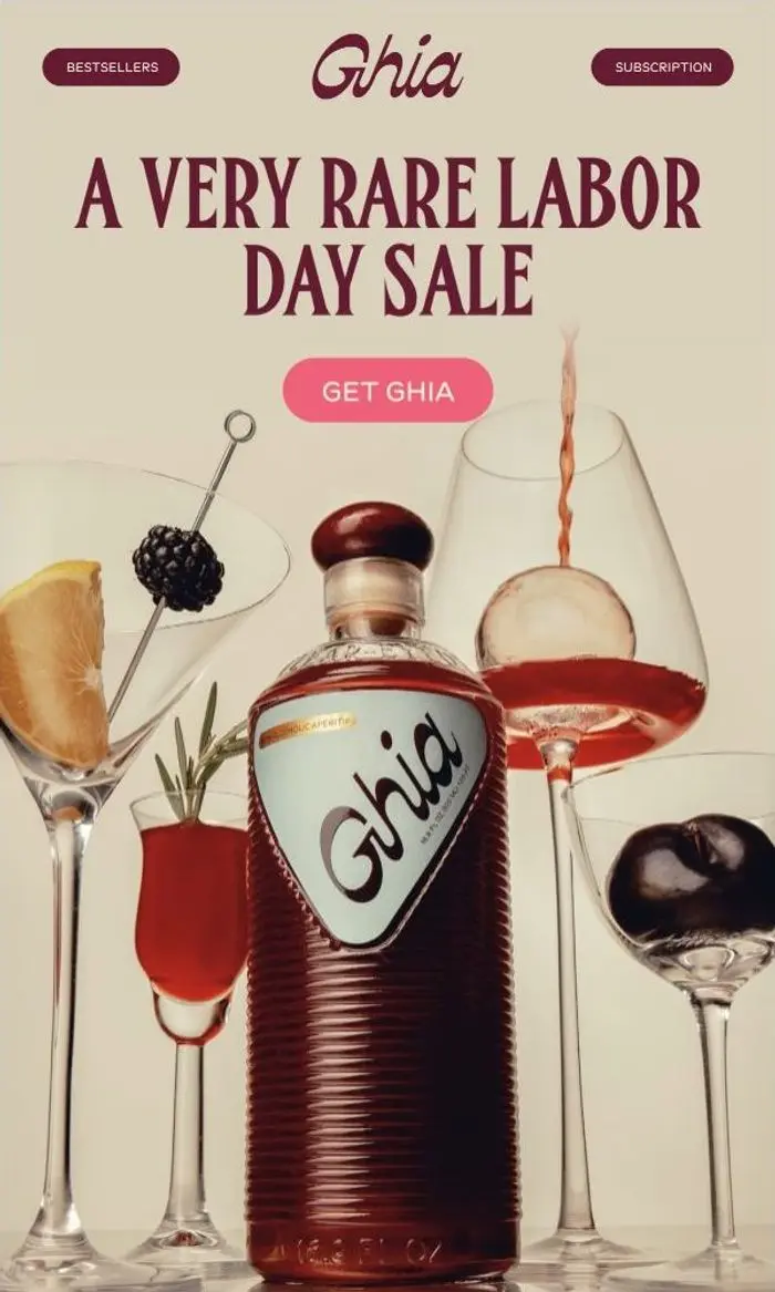 Ghia: A VERY RARE LABOR DAY SALE