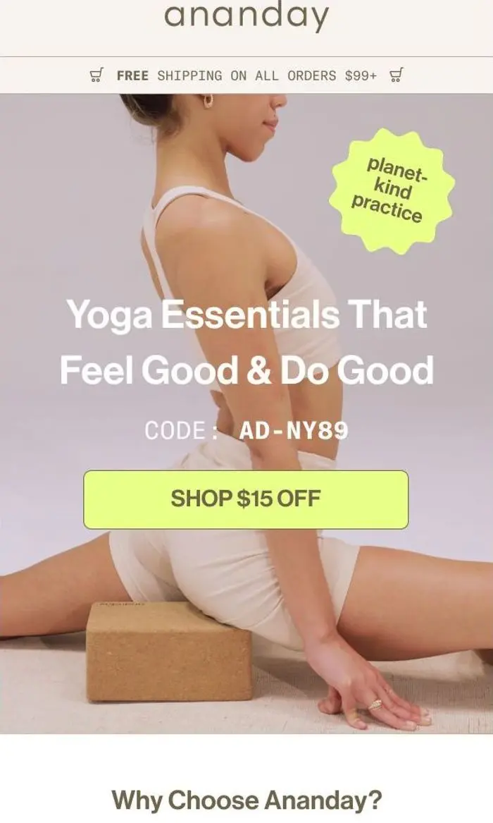 Ananday: Gear that fits your values, not just your flow