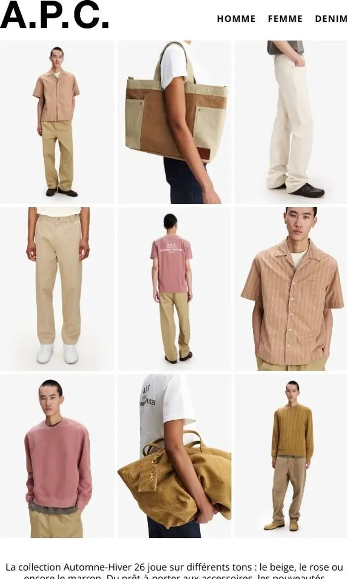 A.P.C.: L'automne en avant-première