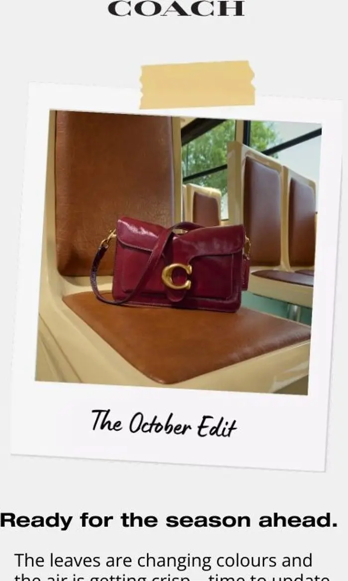 Coach UK: Just in: The October Edit.
