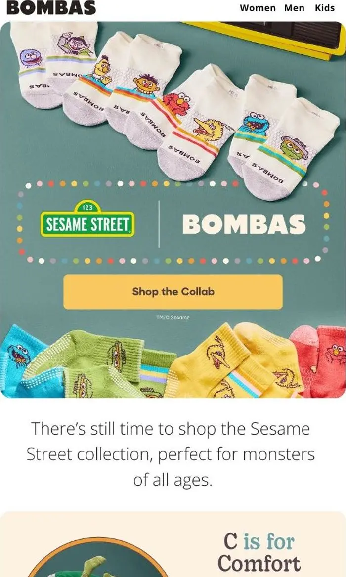 Bombas: The Sesame Street Collection Is Here