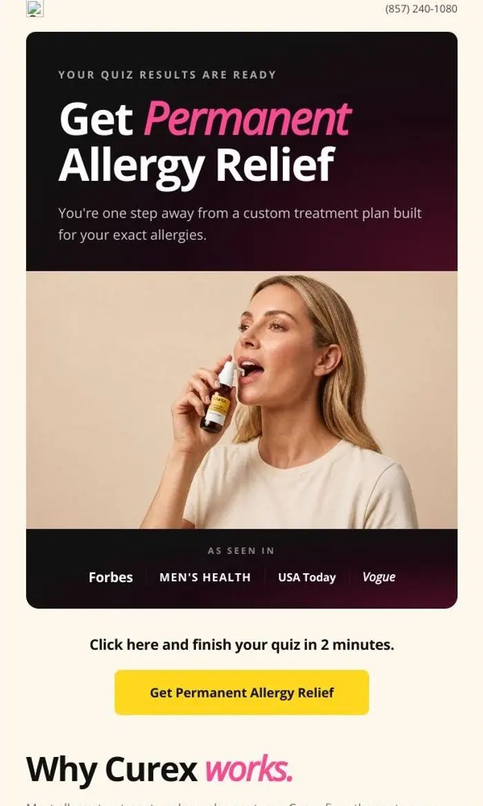 Curex: Get Permanent Allergy Relief 🤧