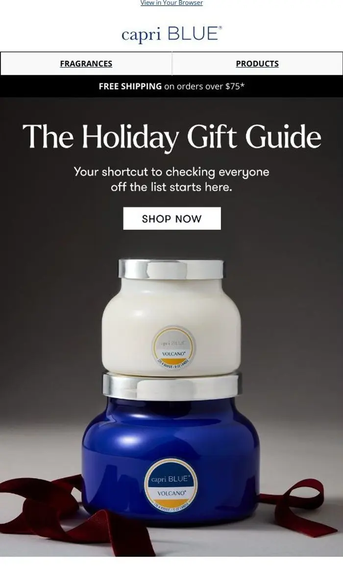 Capri Blue: The Holiday Gift Guide Is Here