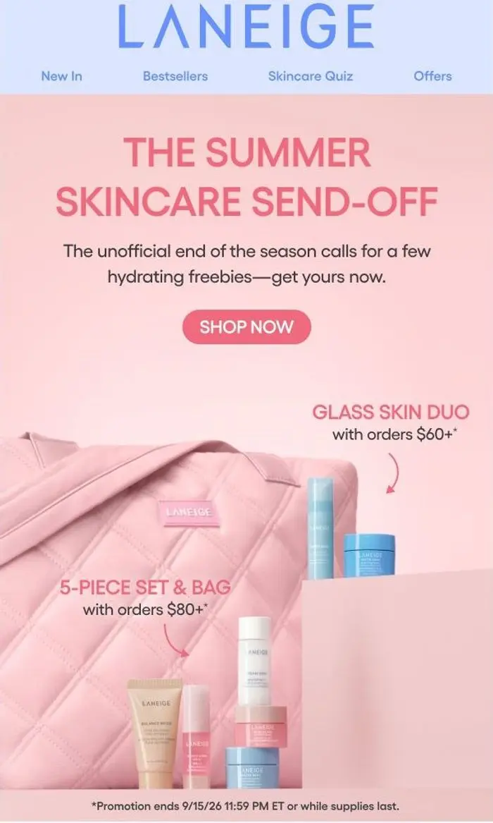 LANEIGE: Did someone say FREE GIFTS?