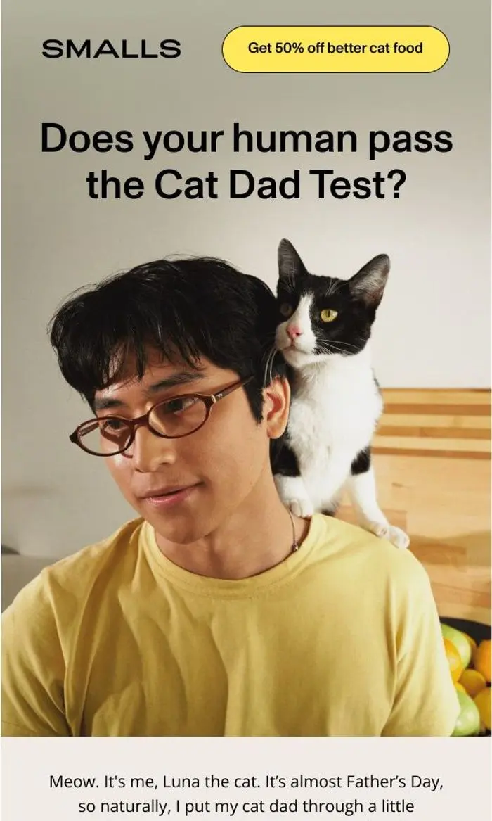 Smalls: Can you pass the Cat Dad test?