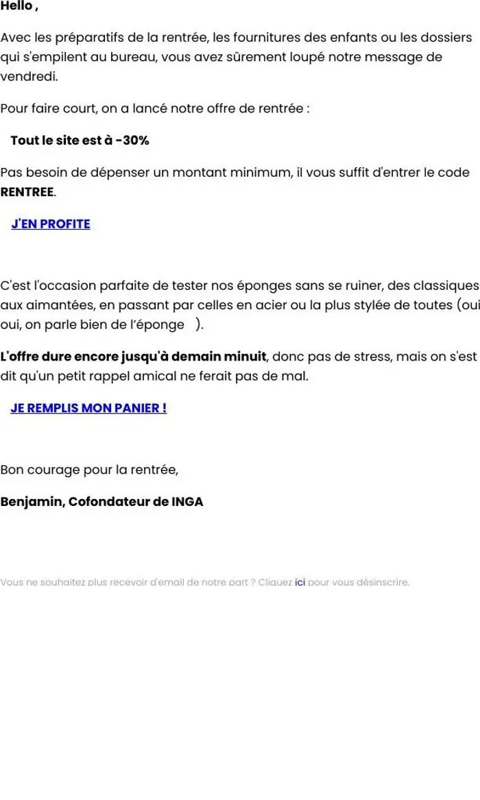 INGA: Une petite question pour la rentrée... 🤔