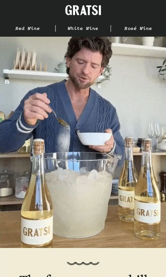 Gratsi Wine: Warm Sparkling? Not on our watch
