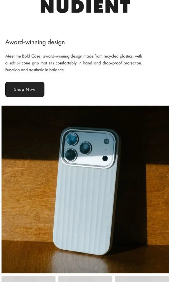 NUDIENT: Award-winning design