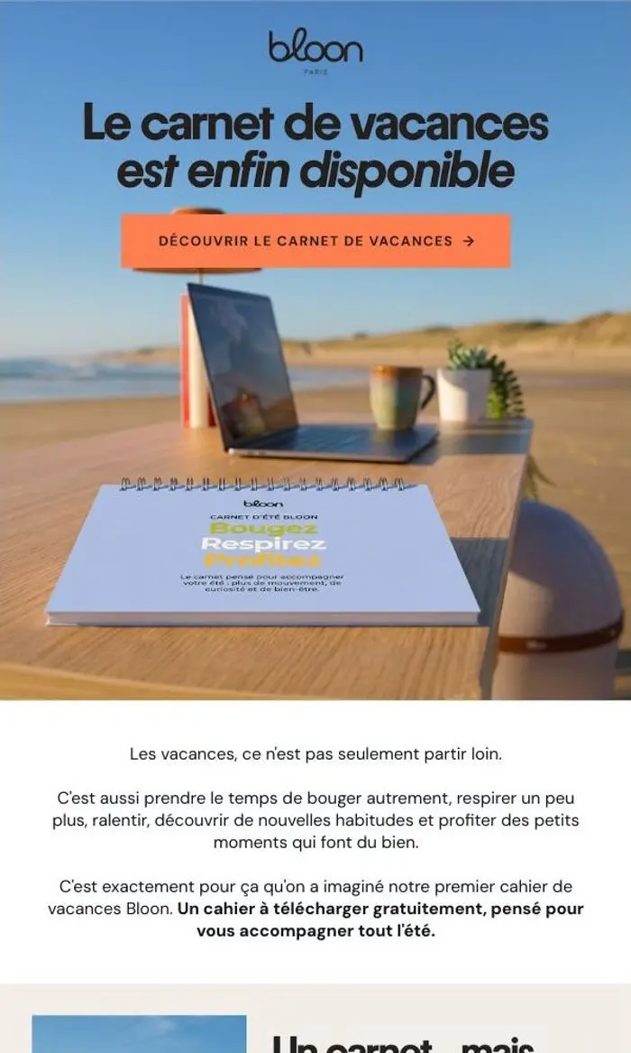 Bloon Paris: Votre cahier de vacances Bloon est arrivé ☀️