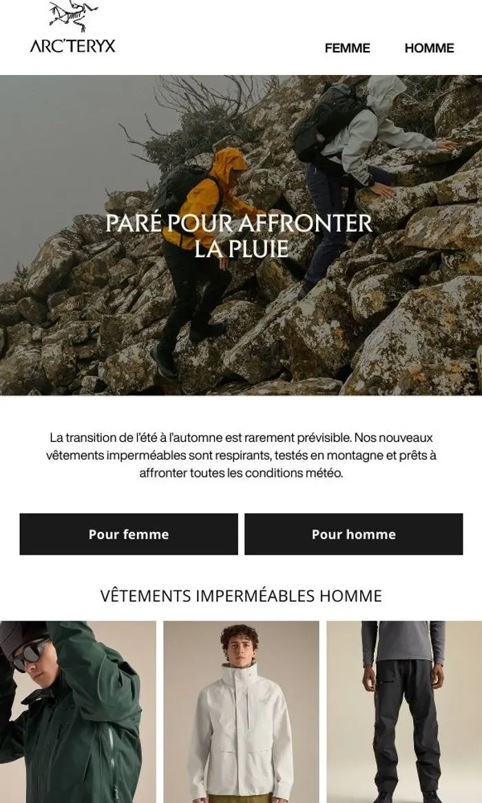 Arc'teryx: L’art de rester au sec