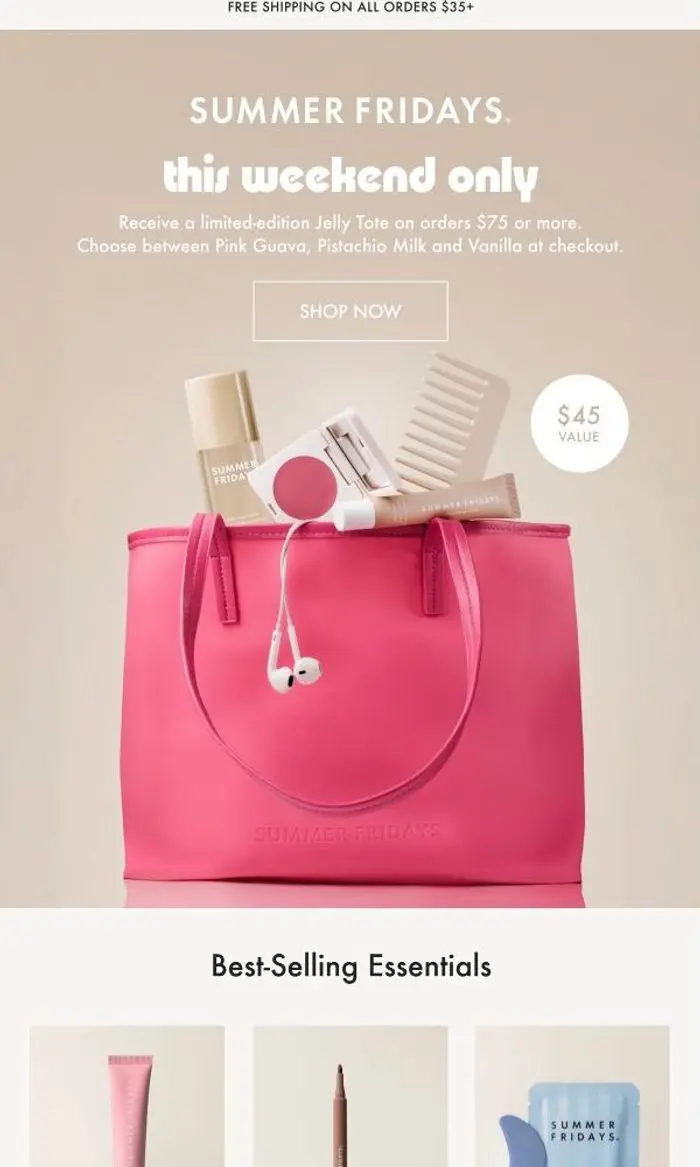 Summer Fridays: This Weekend Only: The Jelly Tote 🌺