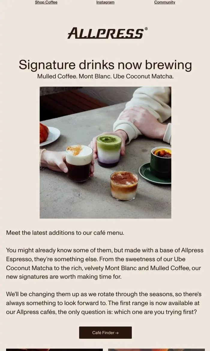 Allpress Espresso New Zealand: A few new additions to our café menu