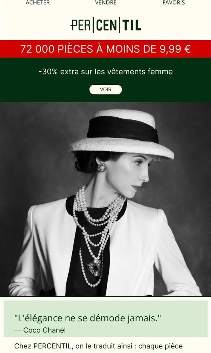 PERCENTIL: Acheter moins est un acte de style.😍🔥